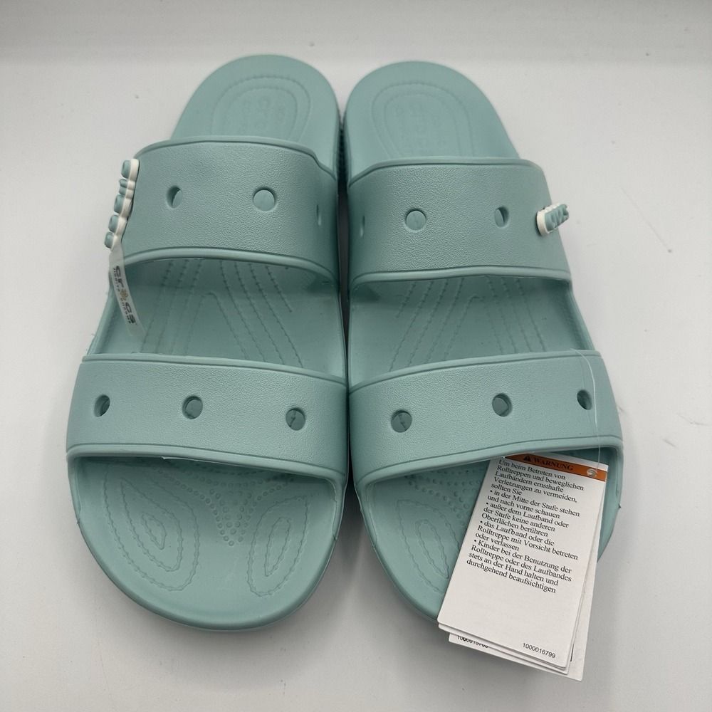 Crocs Classic Sandals Mens Sz 13 Pure Water Blue Slip On Slides 206761-4SS NWT - Picture 5 of 9